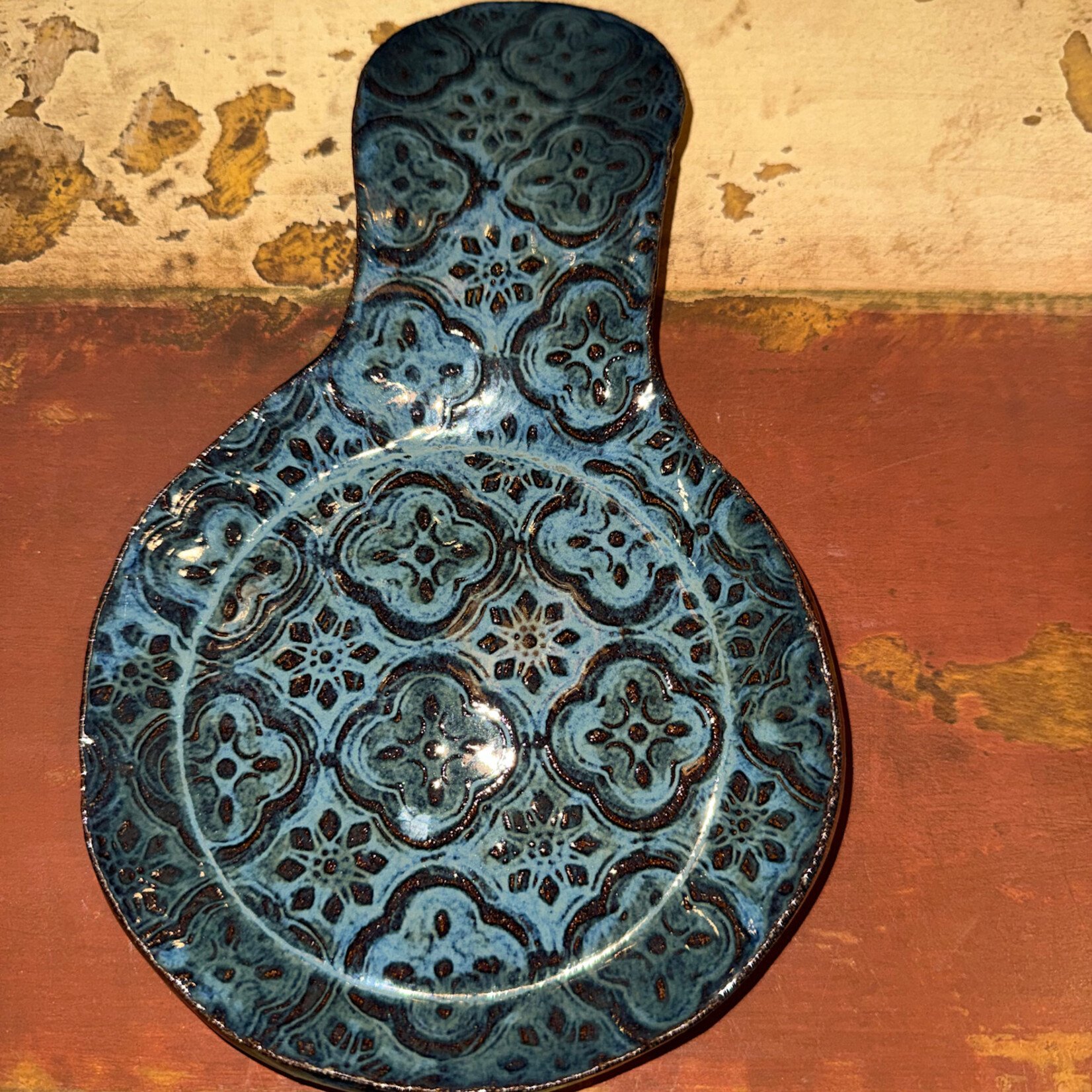 The Crafty *itch Light Blue Flower Spoon Rest