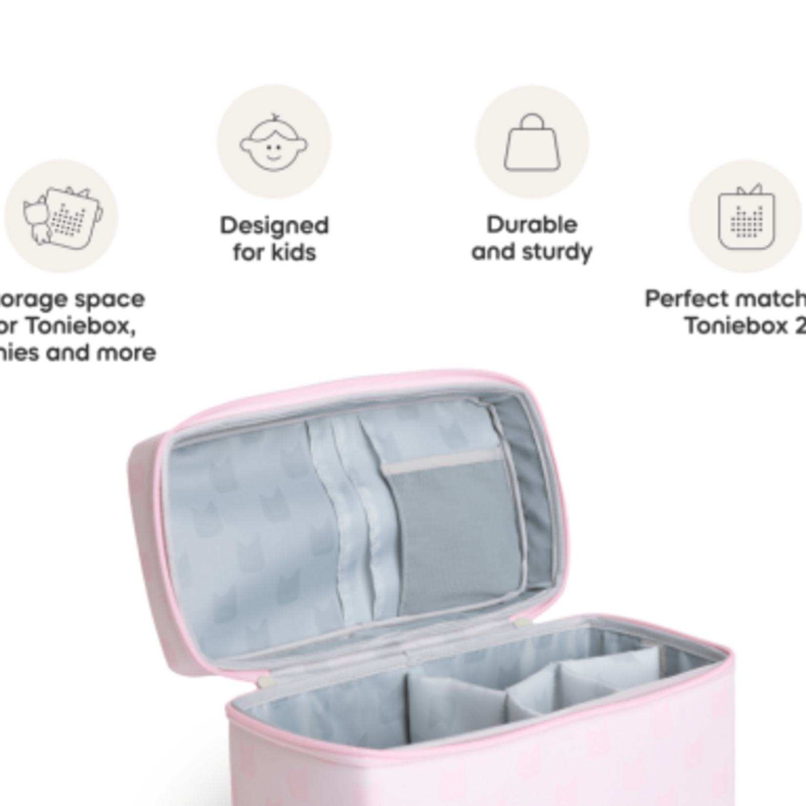Tonies USA TONIEBOX PLAY CARRYING CASE - PINK