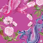 Bespoke Mahjong YEAR OF THE DRAGON MAT - RASPBERRY SORBET