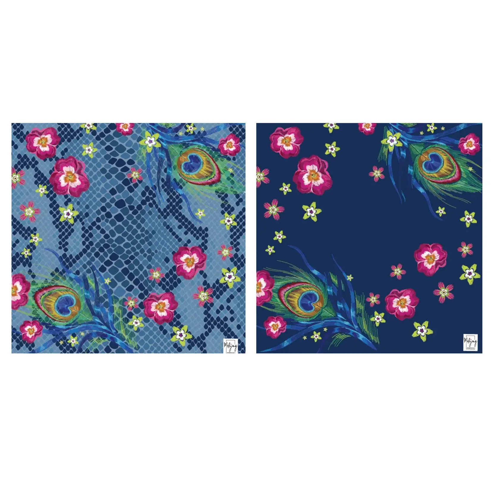 Bespoke Mahjong Double the Fun/Darjeeling Peacock Mat Double Sided