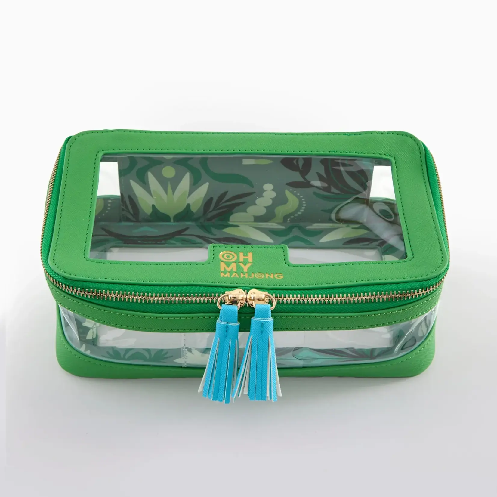 Oh My Mahjong Green Tile Storage Bag