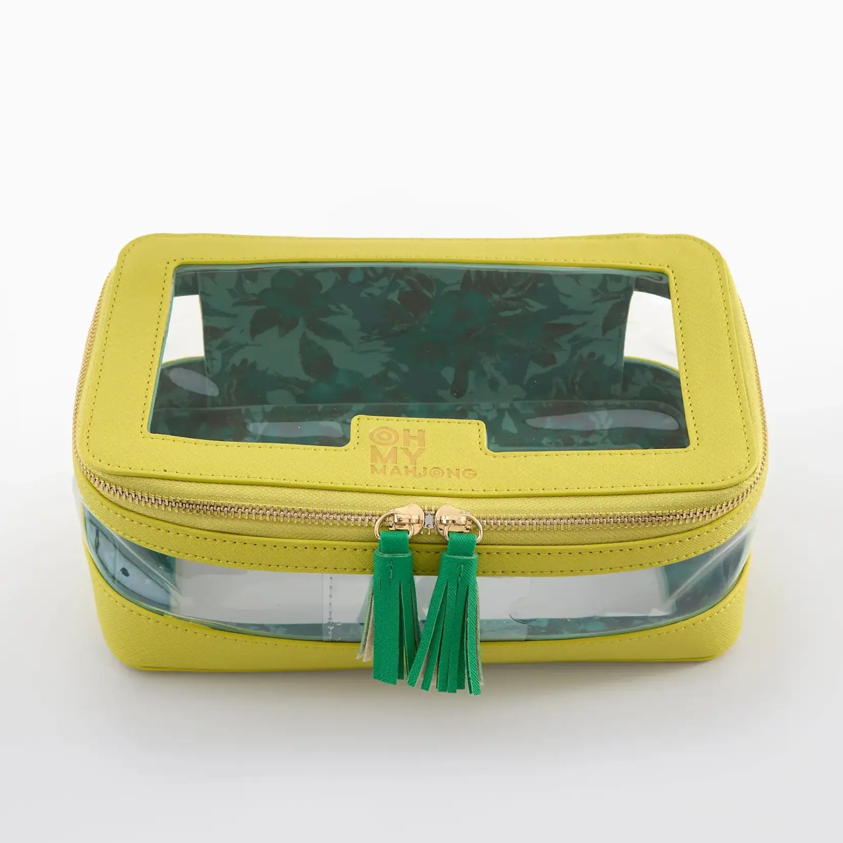 Oh My Mahjong Chartreuse Tile Storage Bag
