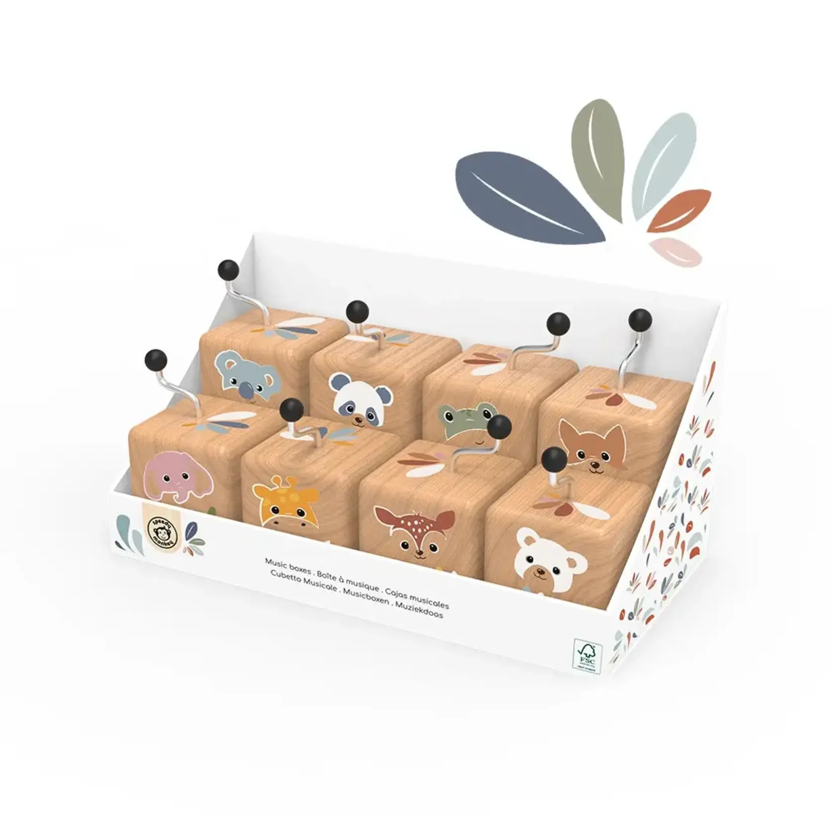 Speedy Monkey Display of Music boxes (8 units)