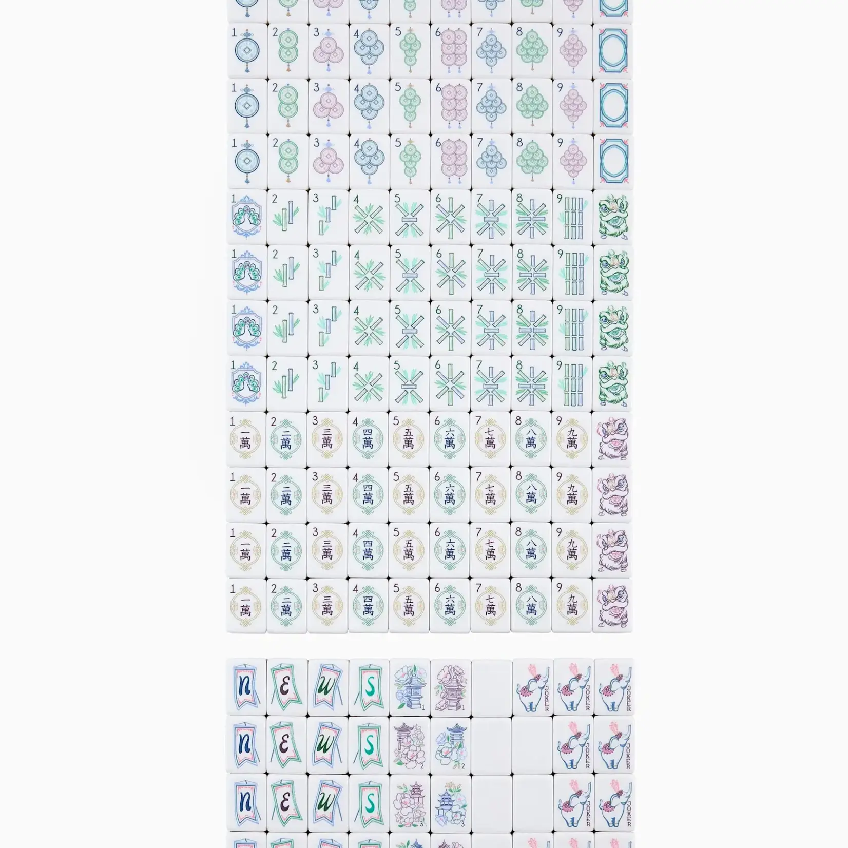 Oh My Mahjong Willow Mahjong Tiles