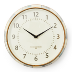 MacKenzie-Childs sterling check school wall clock