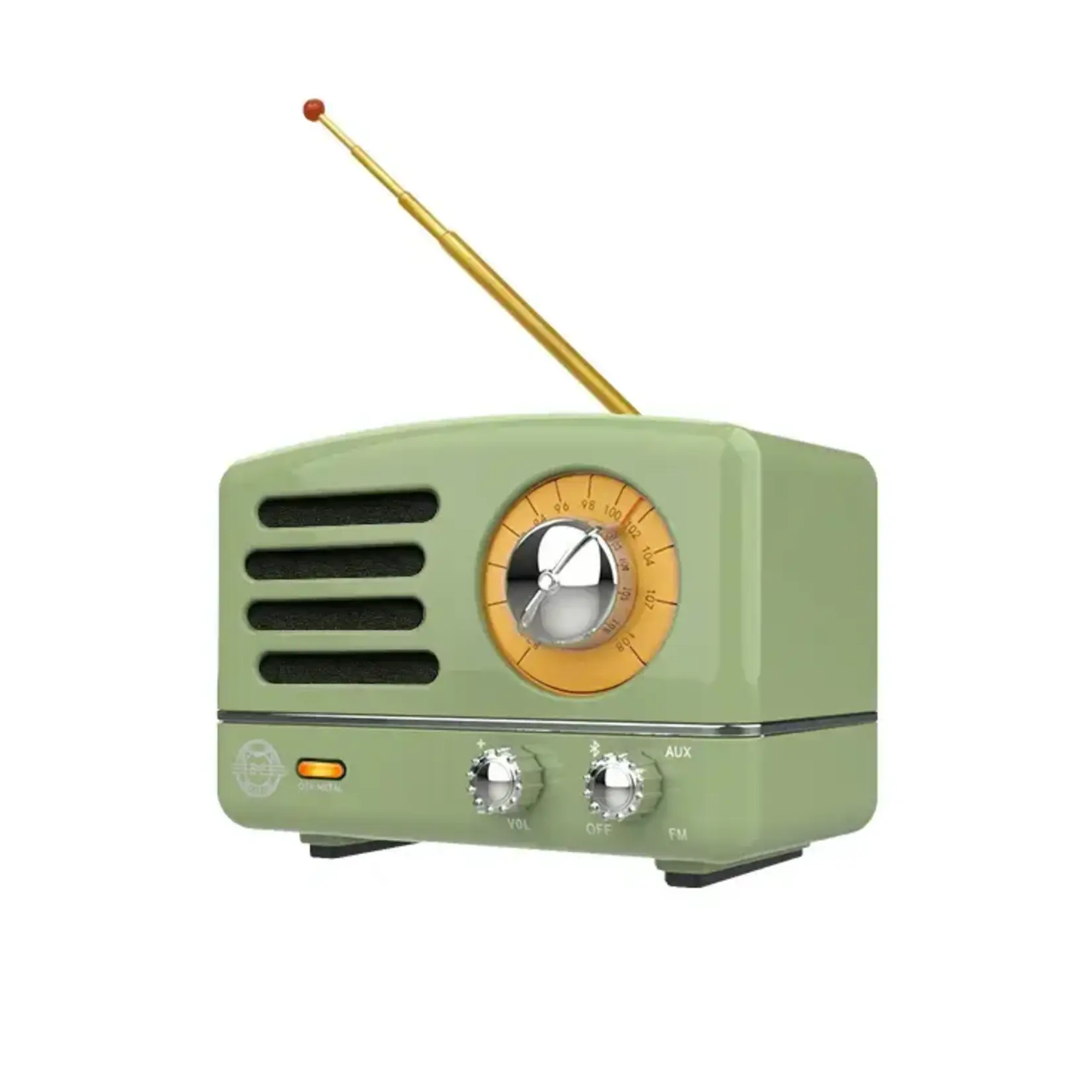 Muzen Muzen Otr Metal Wireless Portable Fm Radio Bluetooth Speaker   Green