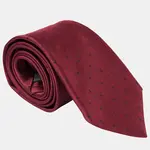 Elizabetta Made in Italy USA Pisa - Silk Jacquard Tie - Burgundy (XL)
