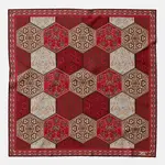 Elizabetta Made in Italy USA Dante - Silk Pocket Square - Red