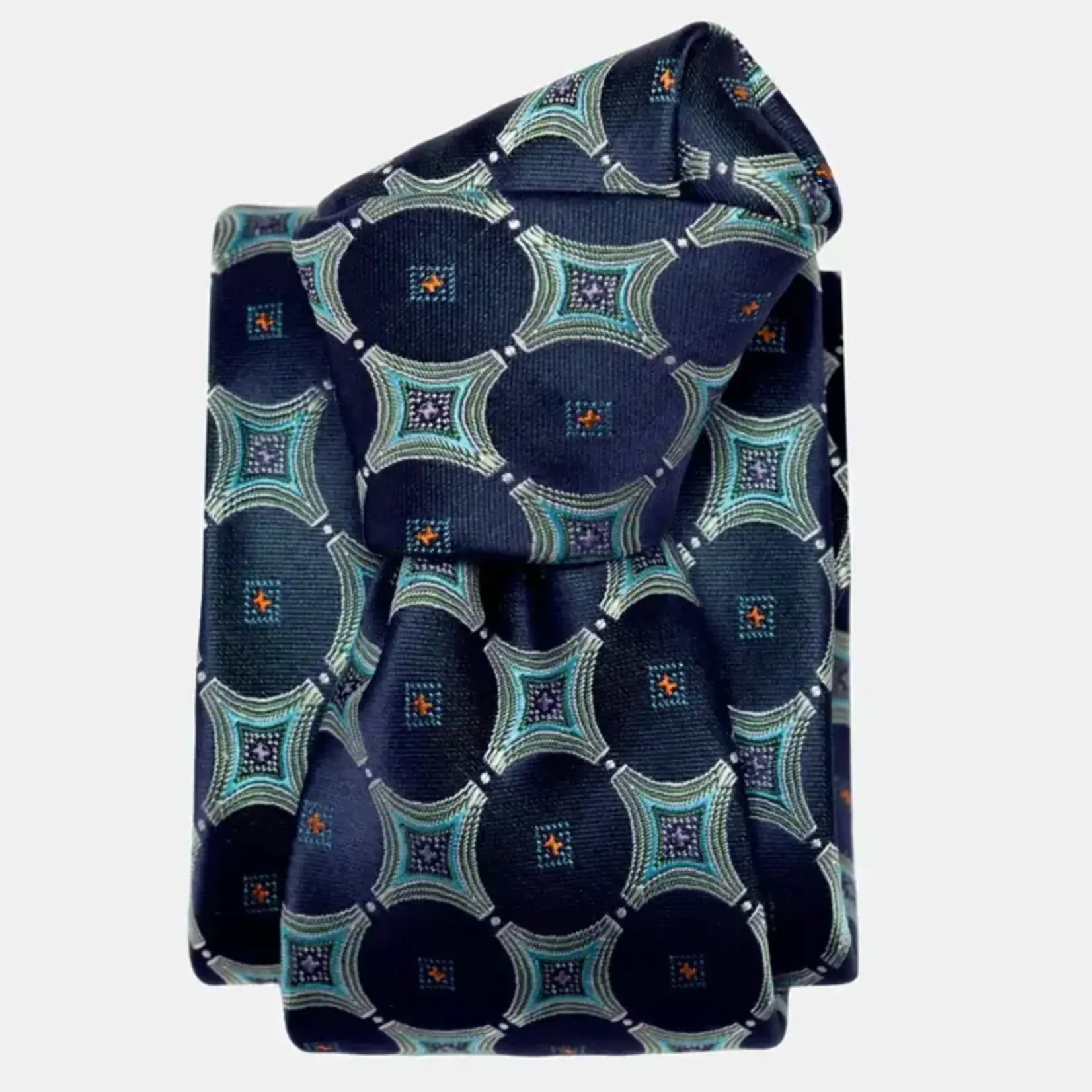 Zuccari - Silk Jacquard Tie - Sea Blue