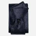 Elizabetta Made in Italy USA Goldoni - Silk Jacquard Tie - Midnight Blue