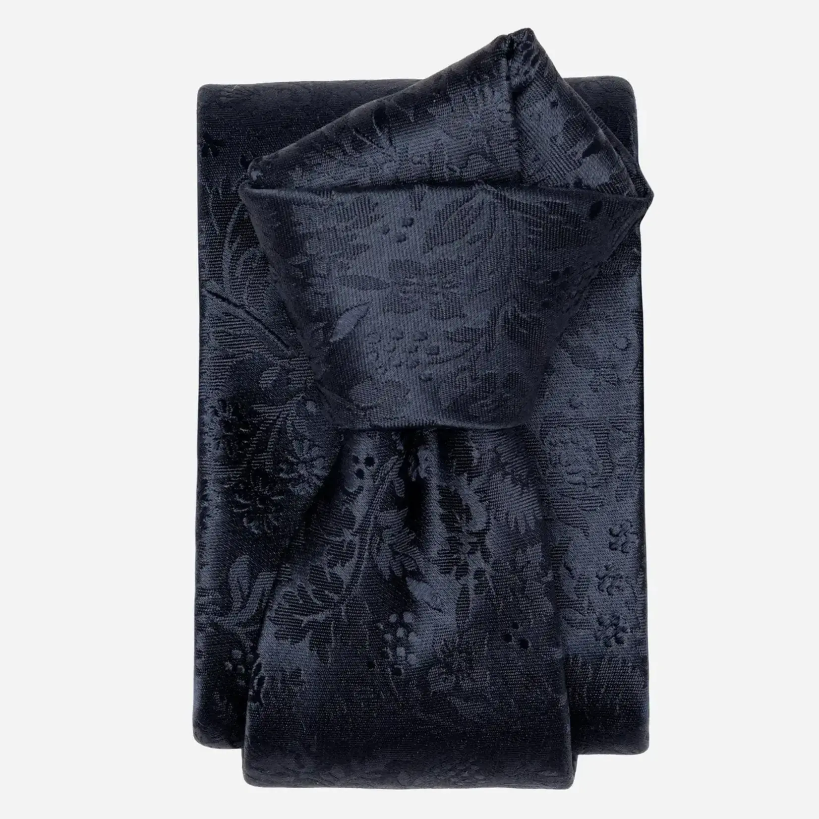 Elizabetta Made in Italy USA Goldoni - Silk Jacquard Tie - Midnight Blue