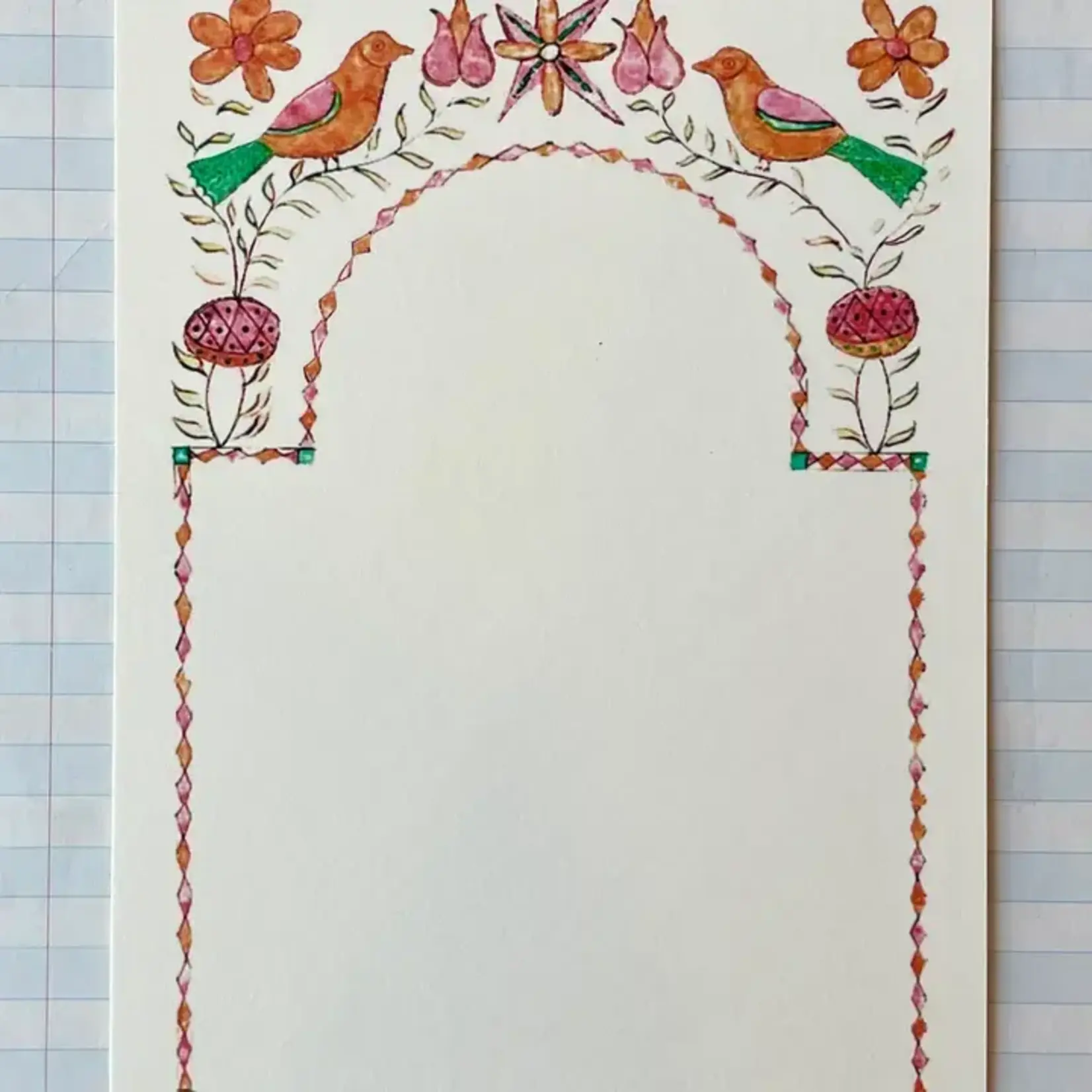 Parcel Folk Art Bird Frame