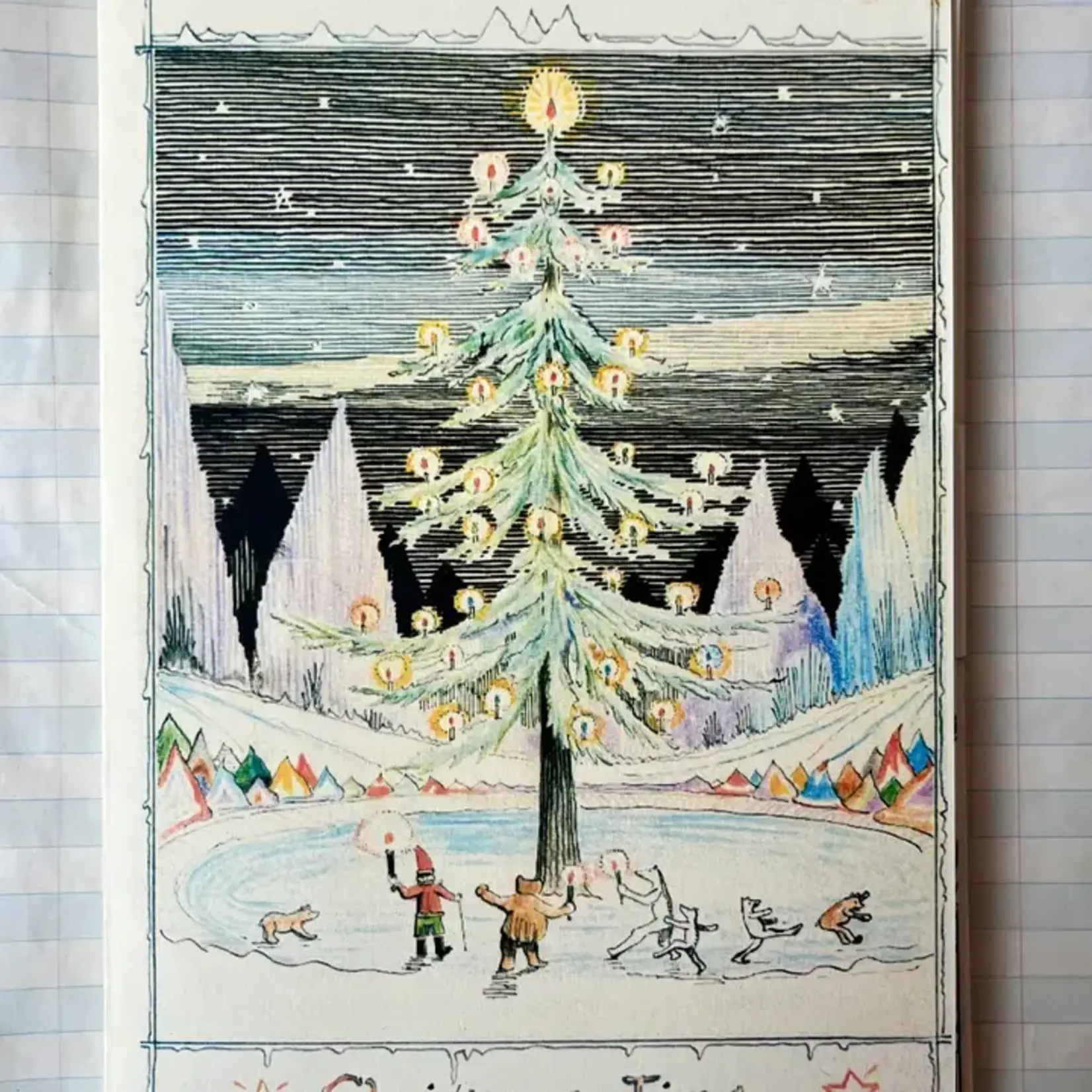 Parcel Christmas Time Holiday Card