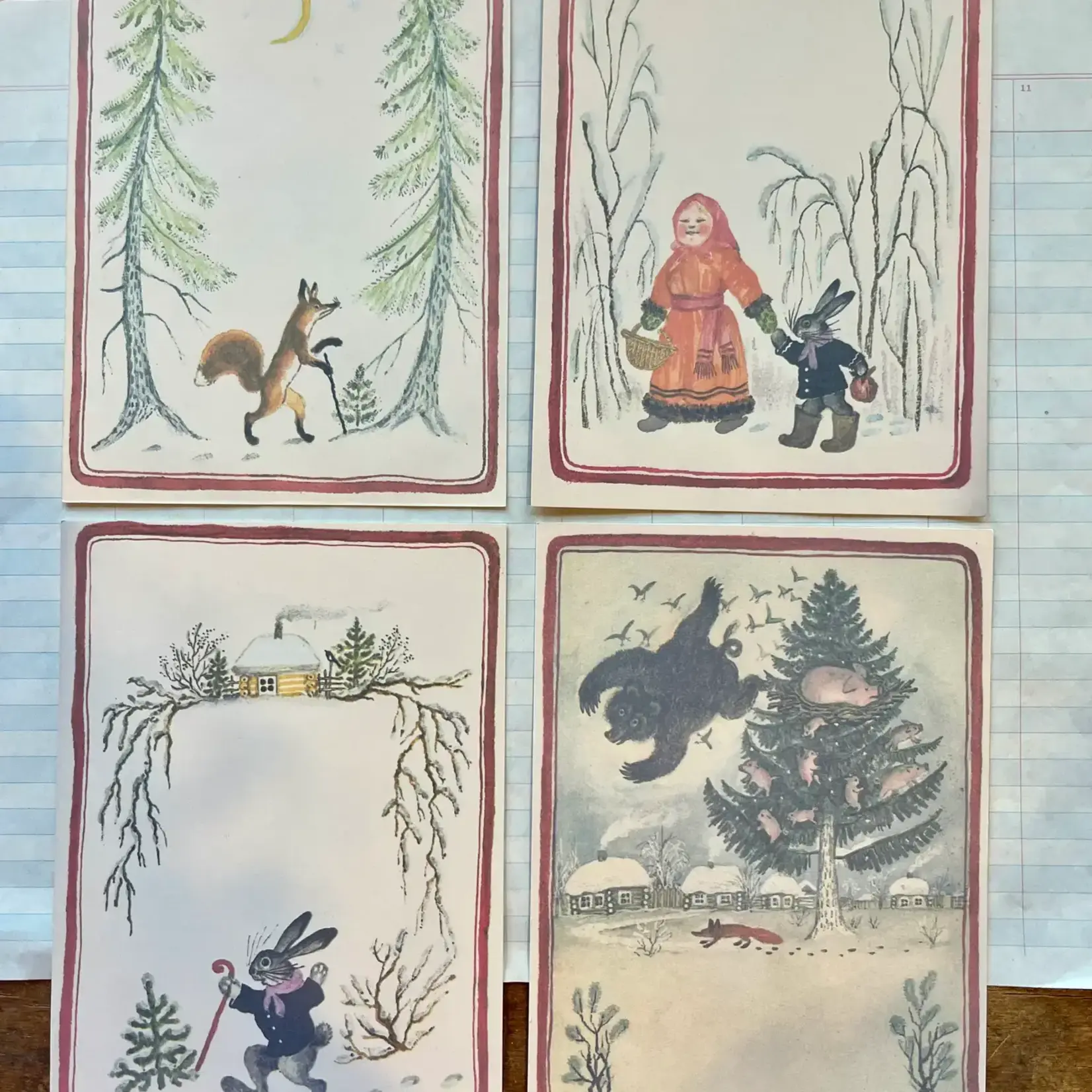 Over the River and Through the Woods Stationery Set