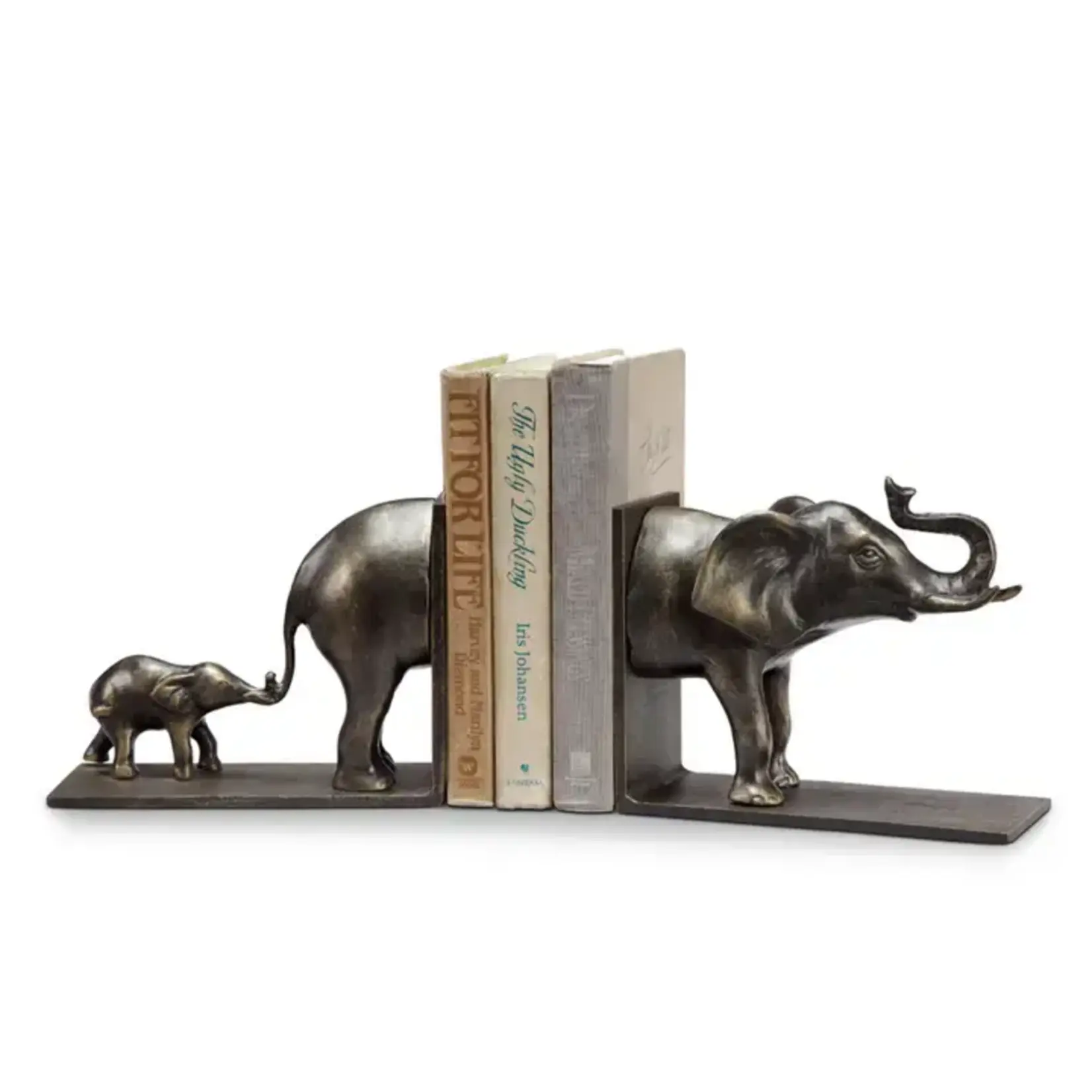 SPI Home & Garden Elephant and Baby Bookends PR
