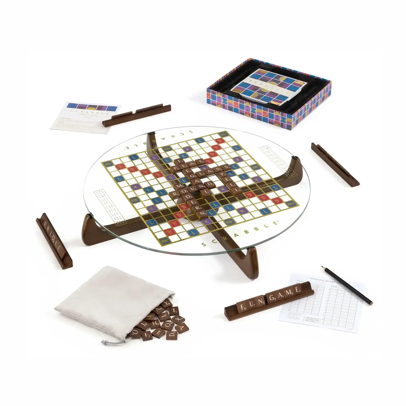 WS Game Company Scrabble Prisma Glass Edition