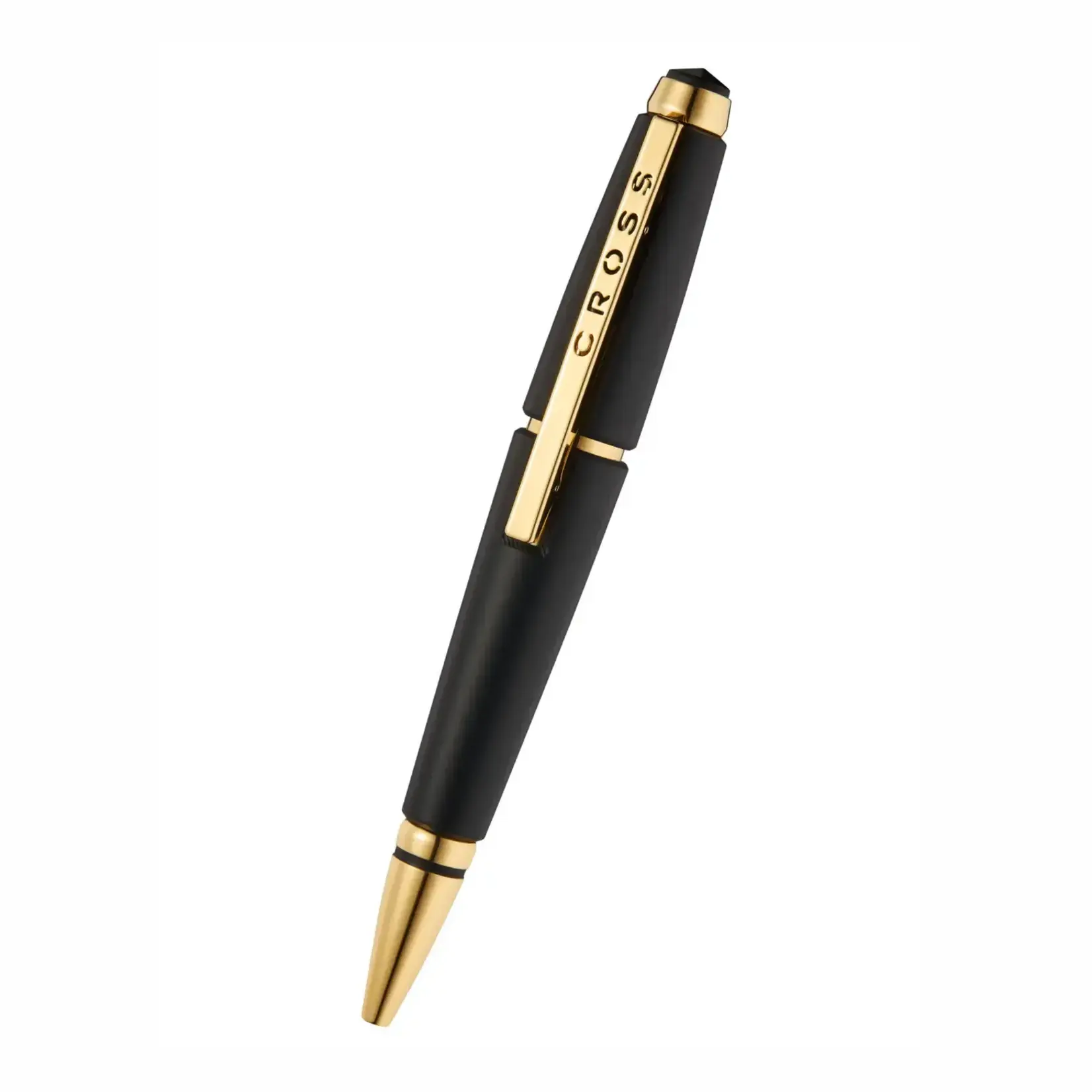 A. T. Cross Edge™ Matte Black Lacquer with Gold PVD Appointments Selectip® Rollerball Pen