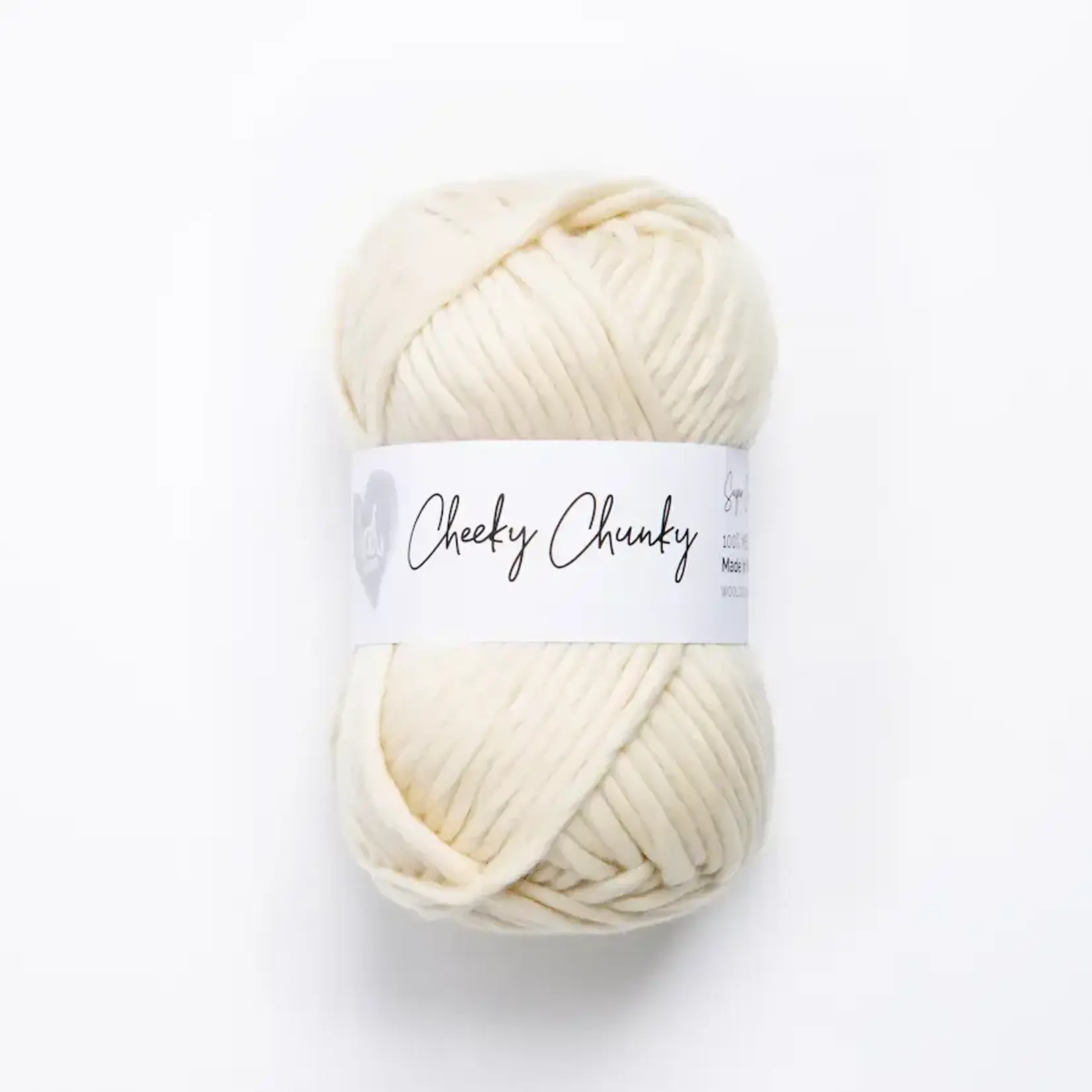 Wool Couture Company Cheeky Chunky Yarn 100g Ball  Natural Cream