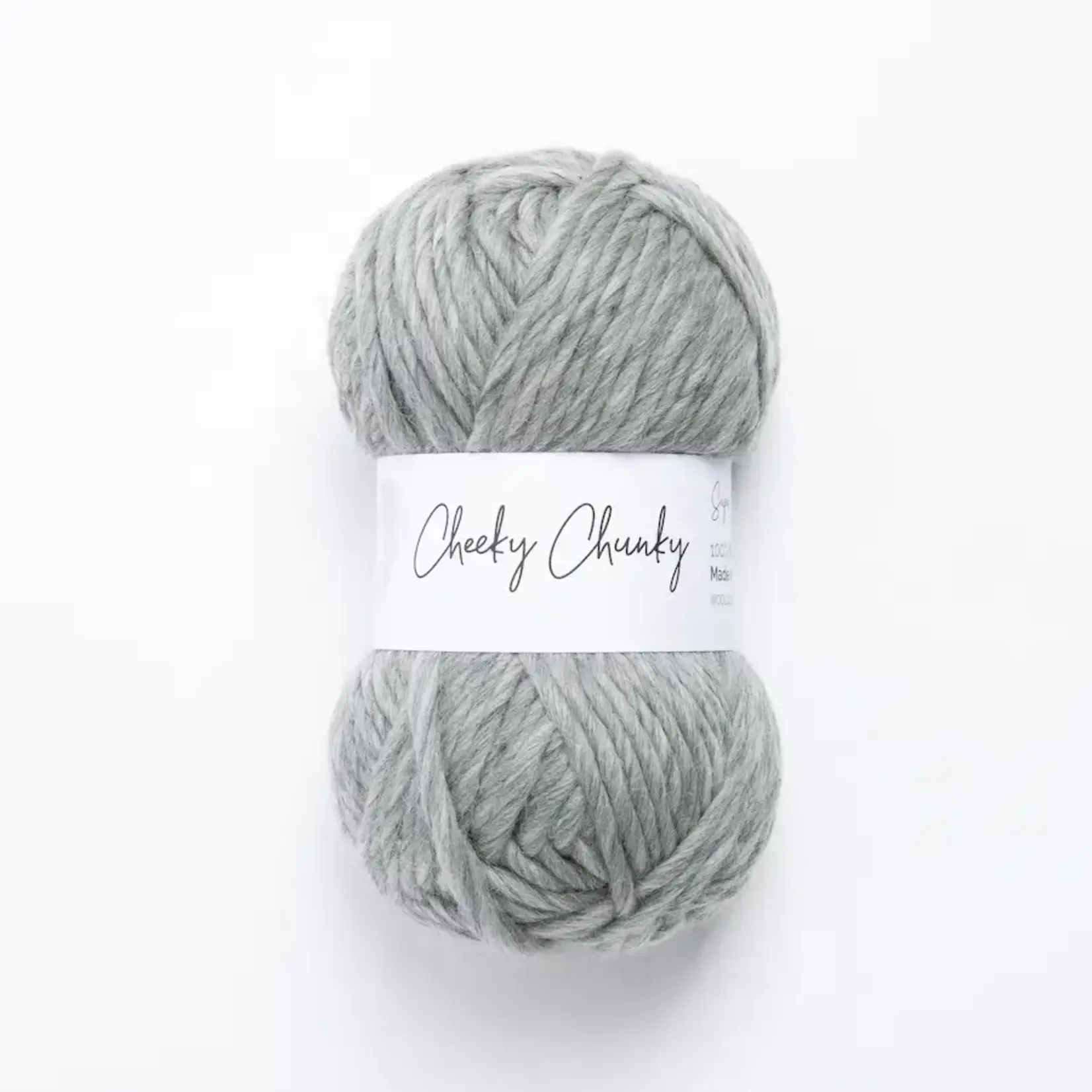 Wool Couture Company Cheeky Chunky Yarn 100g Ball  Natural Grey