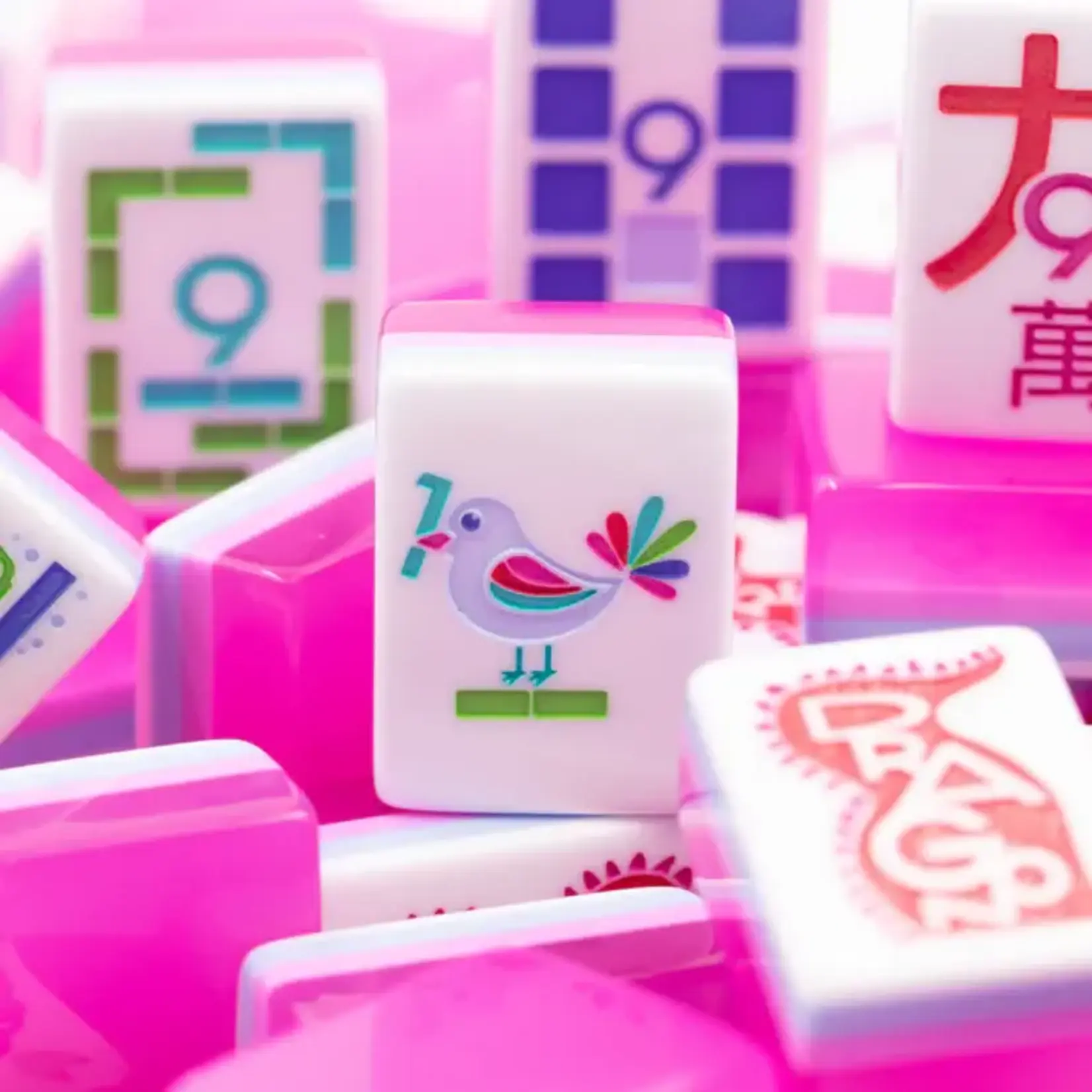My Fair Mahjong Cotton Candy Pink Petite Play Series Something to Say Mahjong Tiles