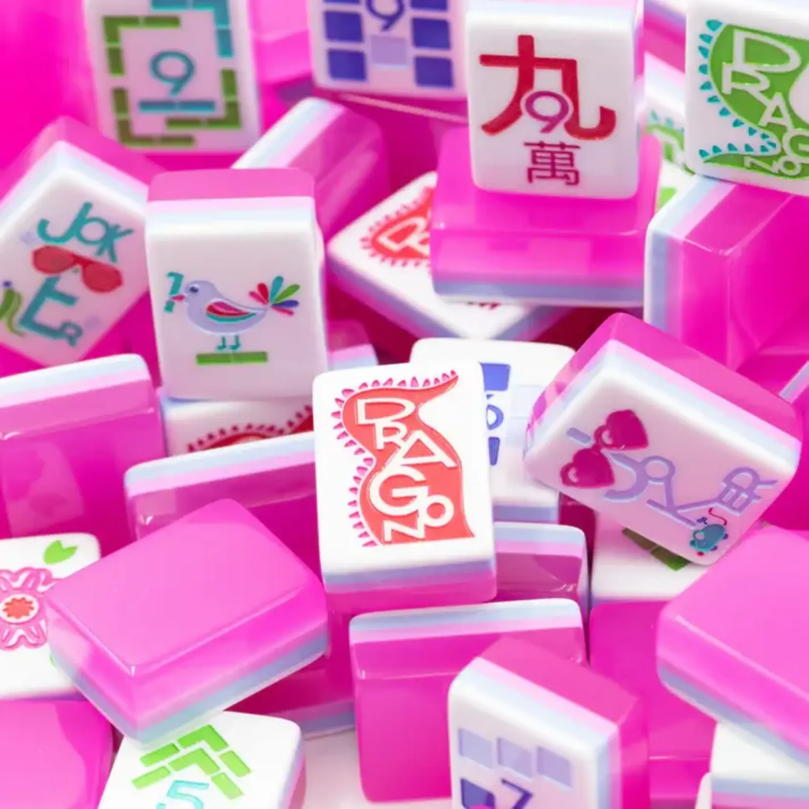 My Fair Mahjong Cotton Candy Pink Petite Play Series Something to Say Mahjong Tiles