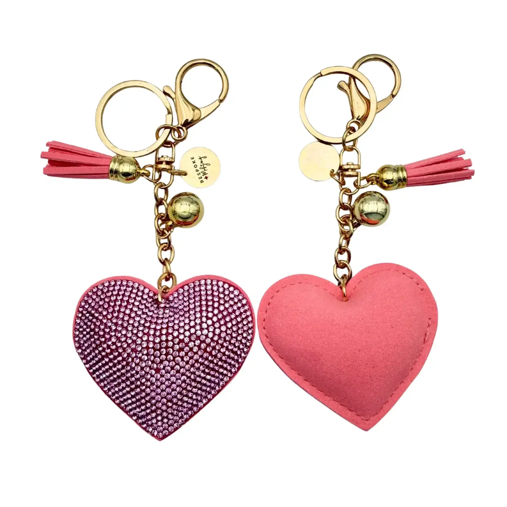 Bespoke Mahjong Heart Charm - Light Pink