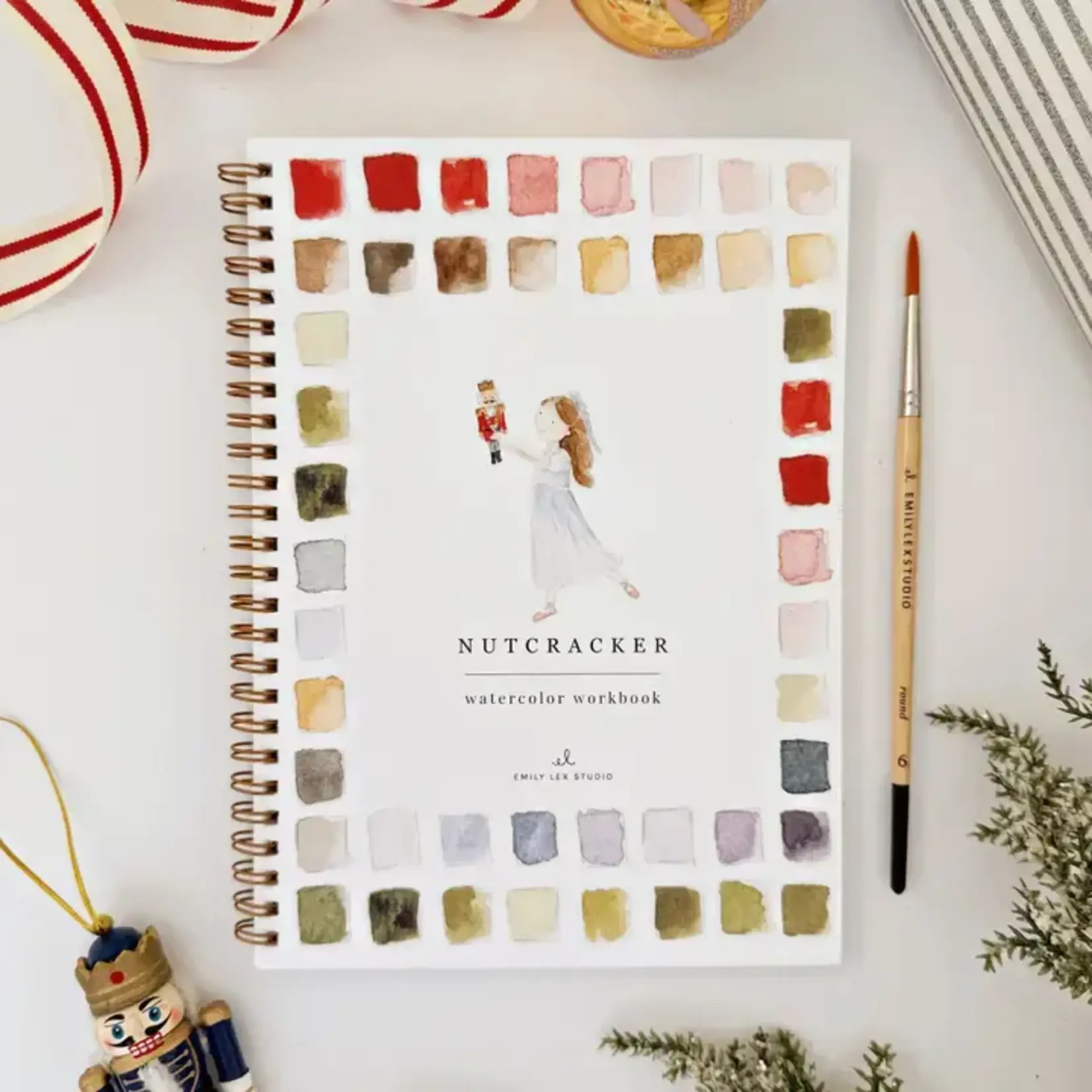 emily lex studio Nutcracker Watercolor Workbook