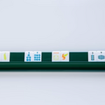 Peace Love Mahjong Dark Green Travel and Kids Racks - Set of 4