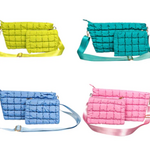 Peace Love Mahjong Crossbody Travel Set Bag & Tile Pouch