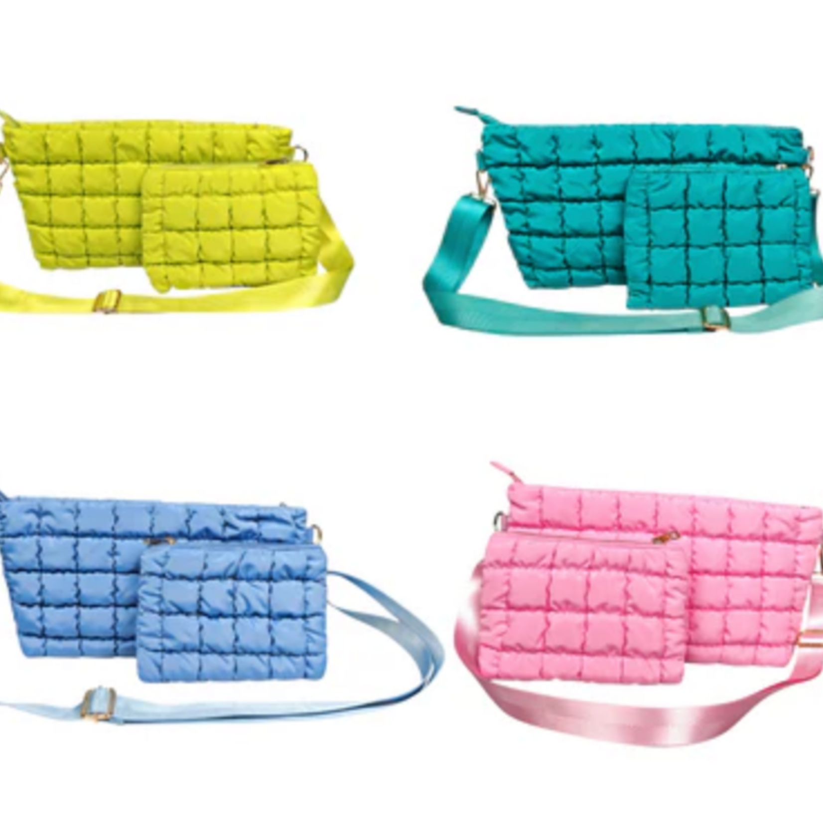 Peace Love Mahjong Crossbody Travel Set Bag & Tile Pouch