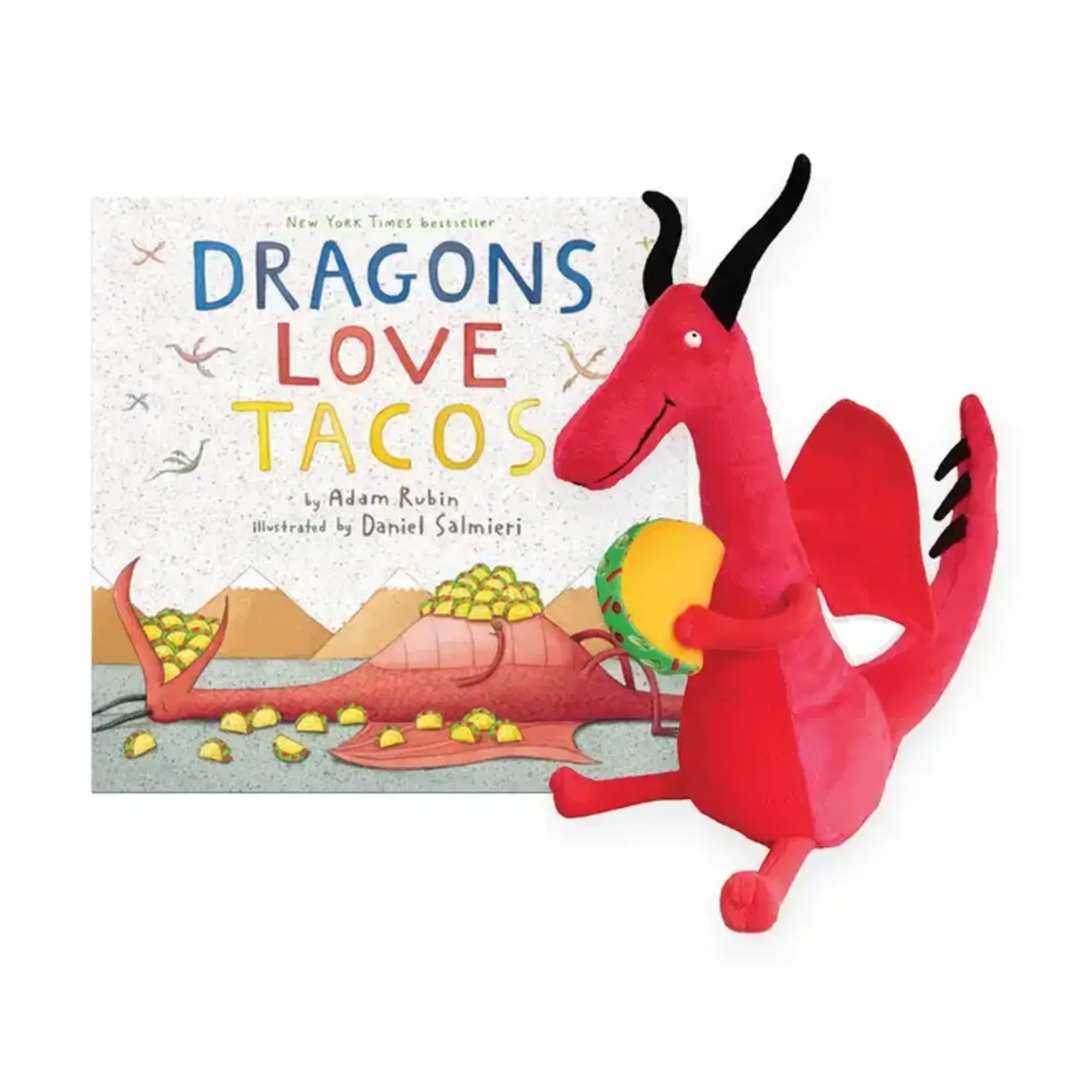 MerryMakers Dragons Love Tacos 10" Plush & Hardcover Book Set