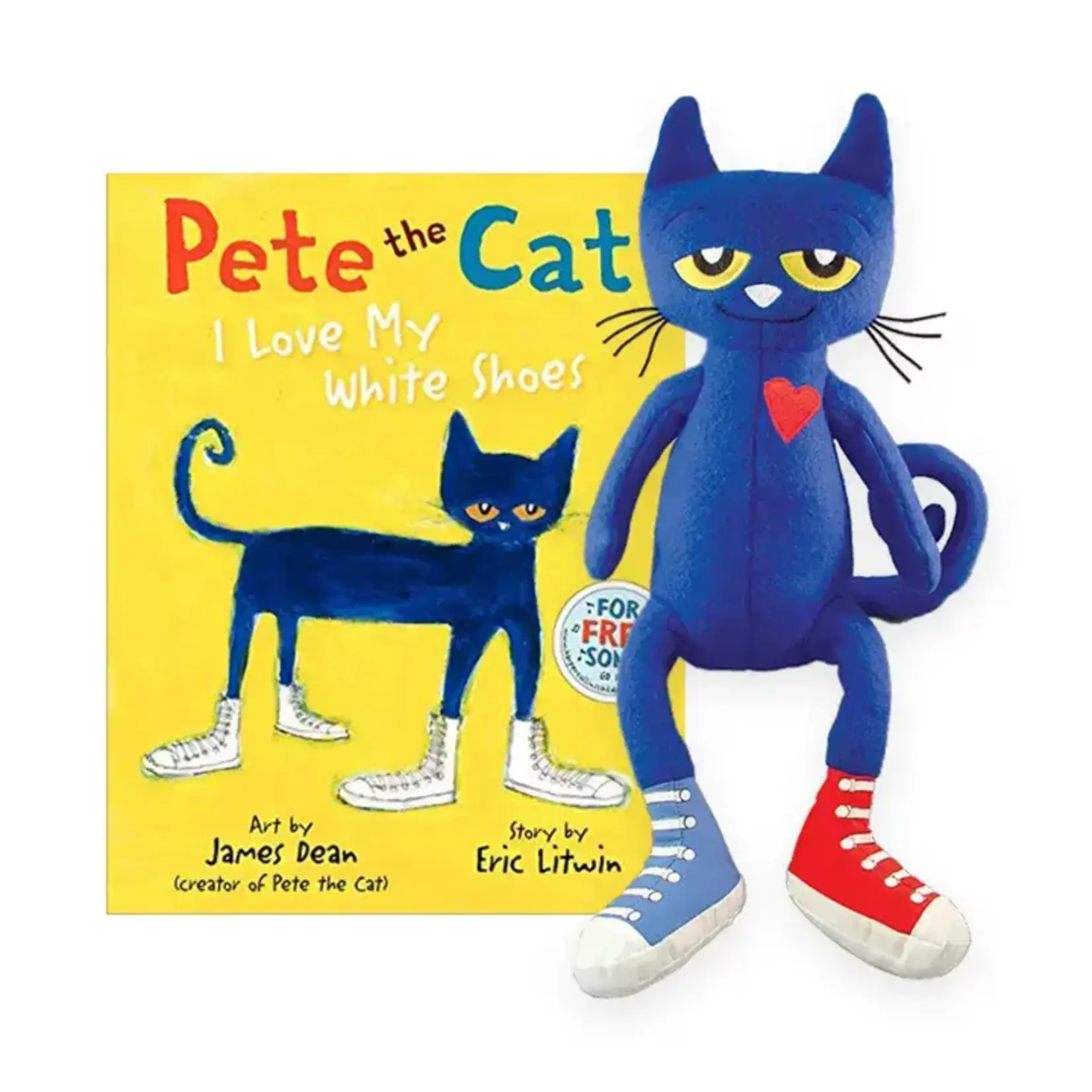 MerryMakers Pete the Cat Plush with Hardcover Book