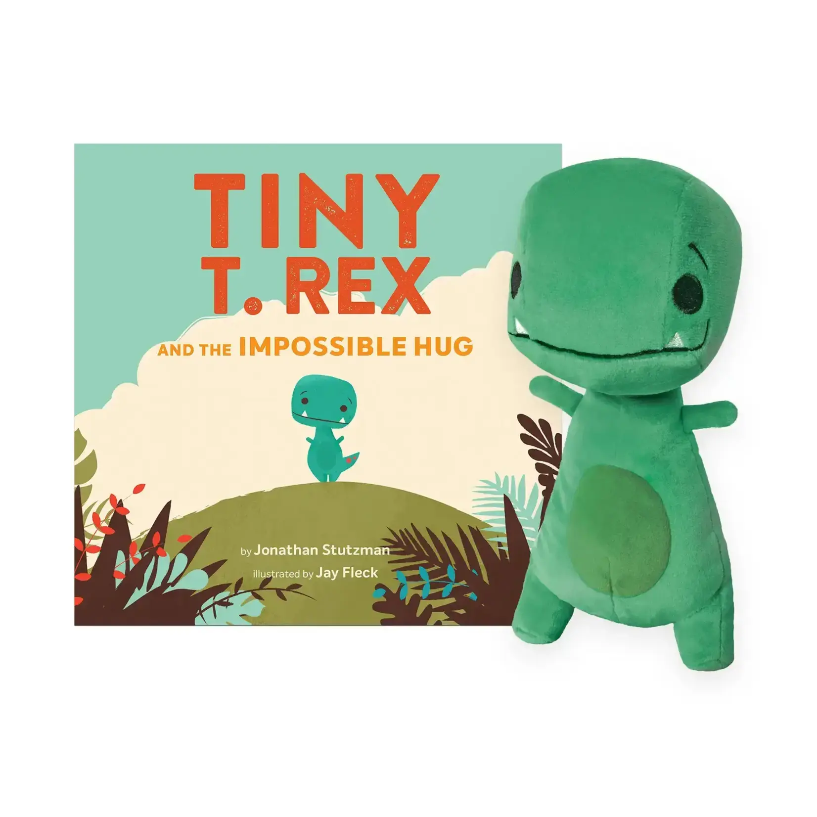 MerryMakers Tiny T. Rex Plush with Hardcover Book