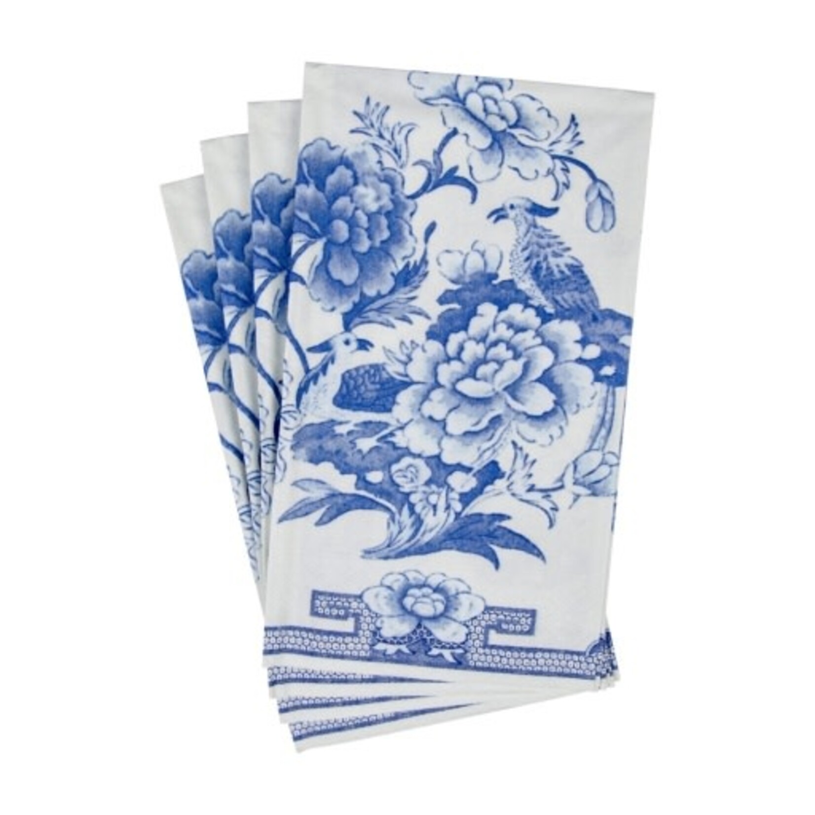 Caspari Blue And White Guest Towel