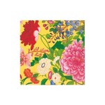 Caspari A Profusion Of Flowers 2 Yellow Cocktail Napkin - package of 20