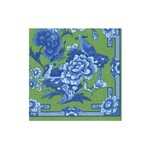 Caspari Green And Blue Plate  Napkin Box Cocktail - 40 per box