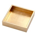 Caspari Luncheon Gold Lacquer Holder Ttop Lacquer Luncheon