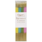 Caspari Birthday Slims-Mixed Pastels Candle Birthday Slims - pack of 16