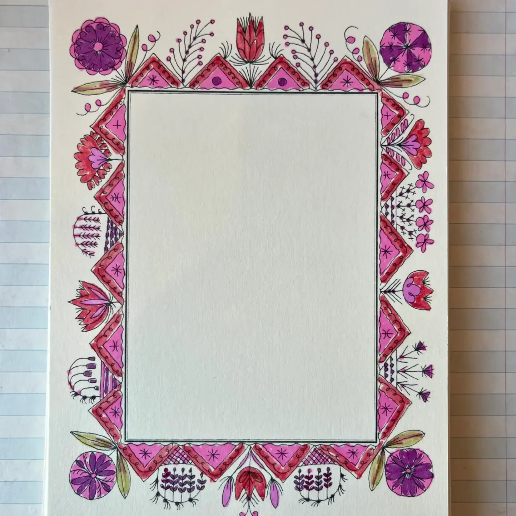 Parcel Colorful Folk Frame