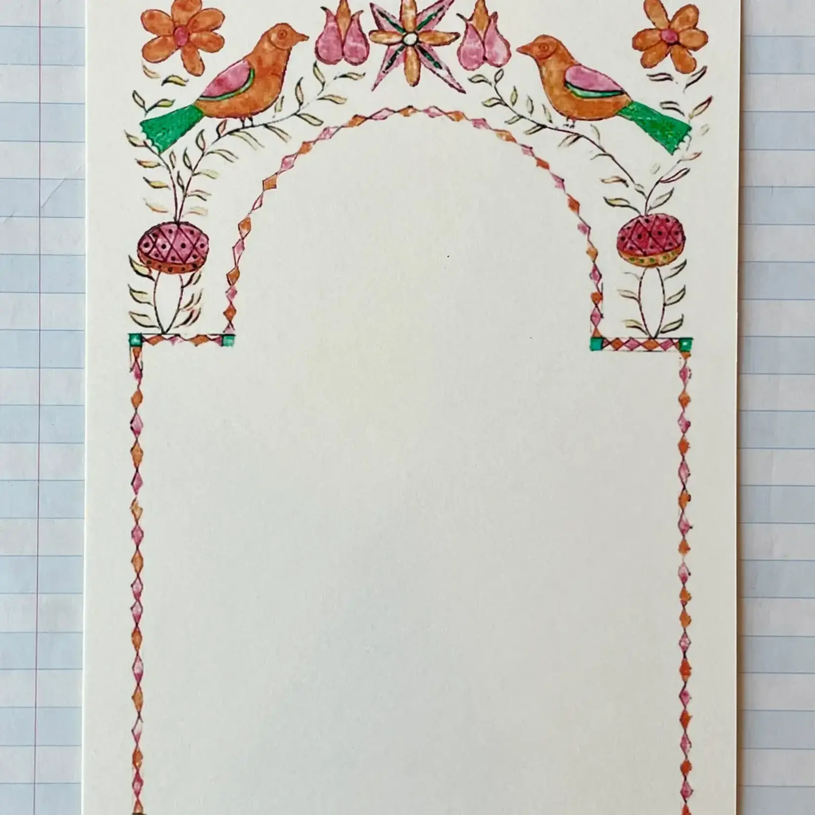 Parcel Folk Art Bird Frame
