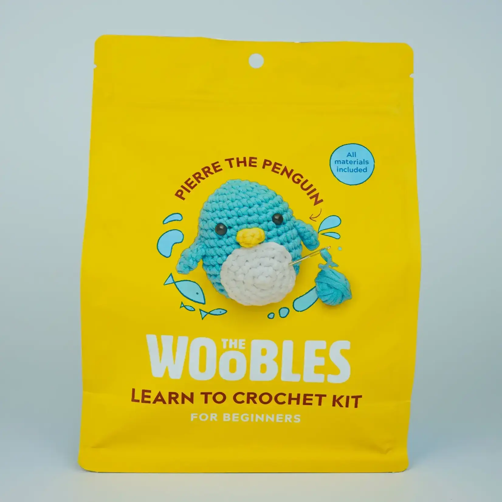 The Woobles Pierre the Penguin Beginner Crochet Kit