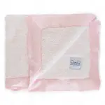 ellie and sam Classic Chenille Baby Blanket with Satin Trim - Pink