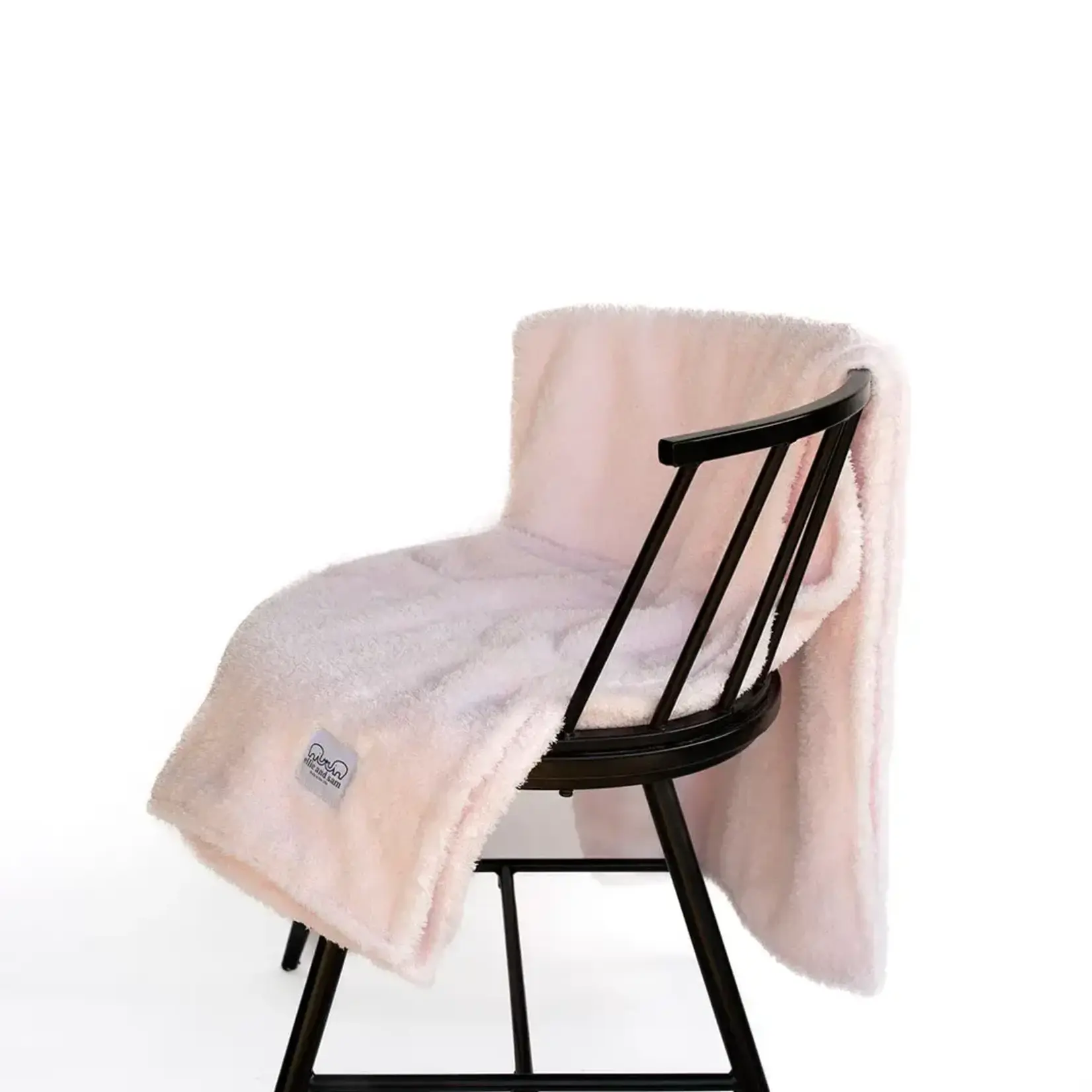 ellie and sam Classic Chenille Throw Blanket - Pink- 40" x 58"