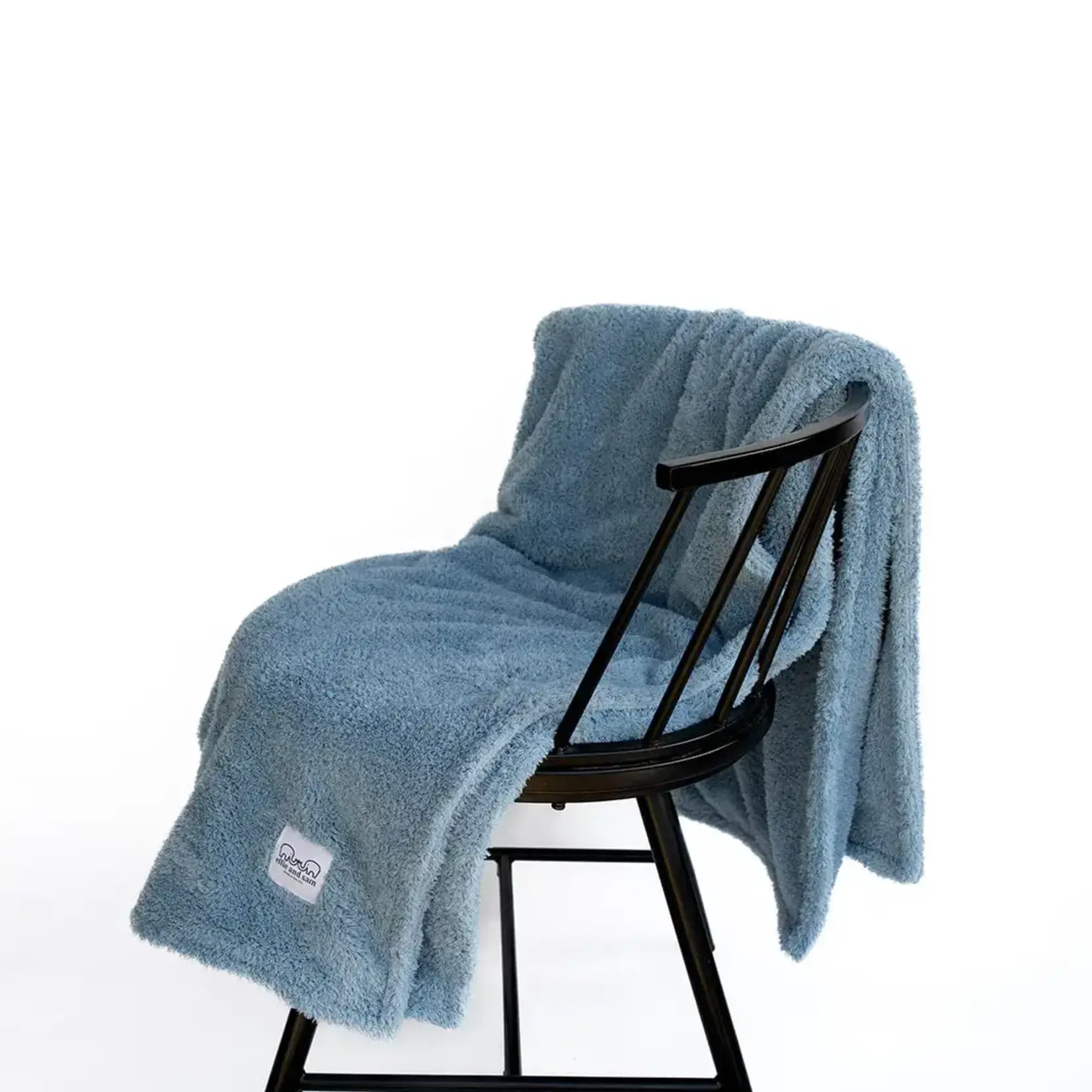 ellie and sam Classic Chenille Throw Blanket - Powder Blue