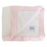 ellie and sam Luxury Baby Blanket with Satin Trim - Pink