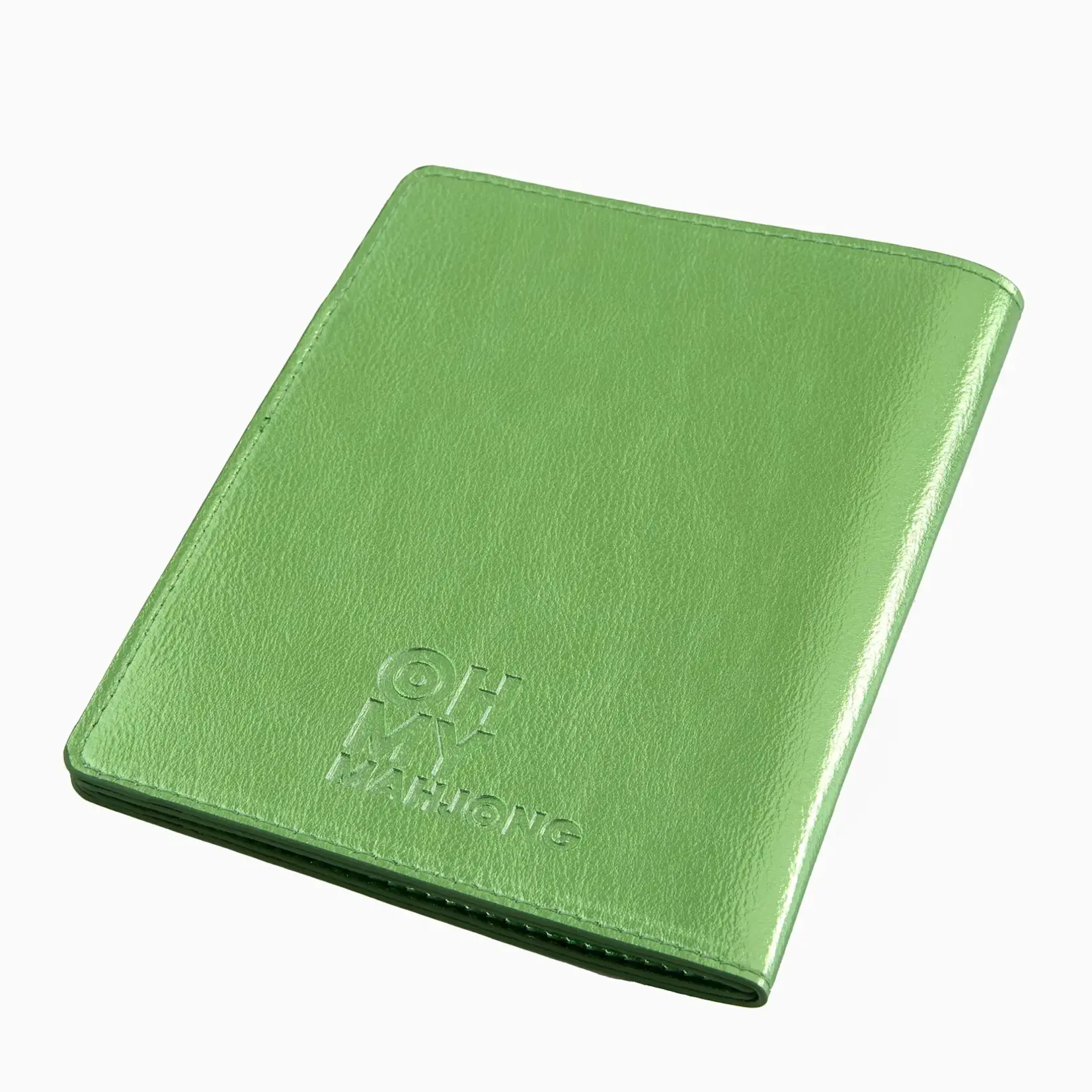 Oh My Mahjong Metallic Green Mahjong Card Folio