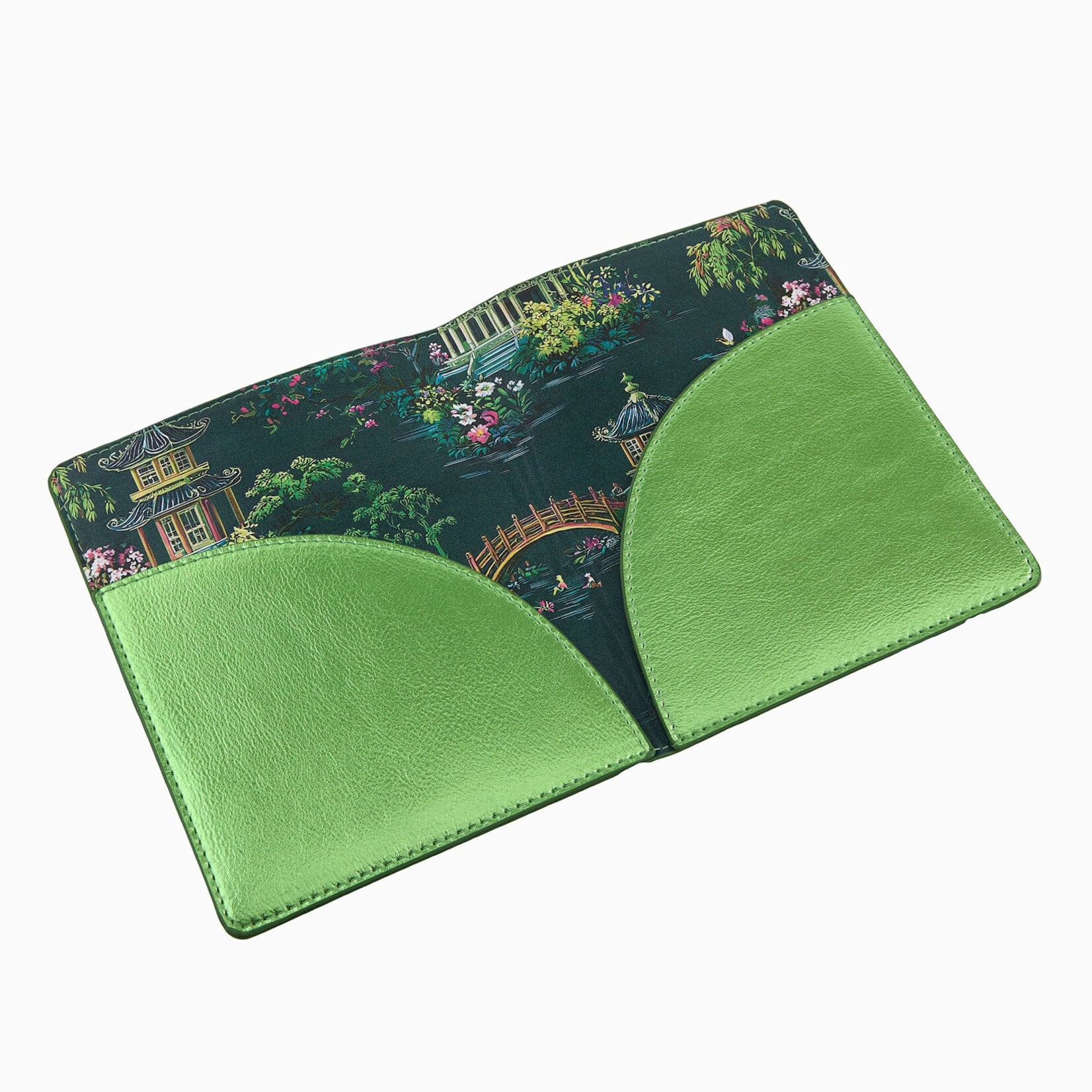 Oh My Mahjong Metallic Green Mahjong Card Folio
