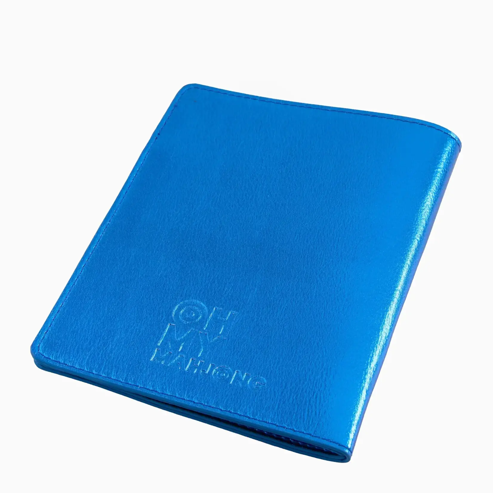 Oh My Mahjong Metallic Blue Mahjong Card Folio