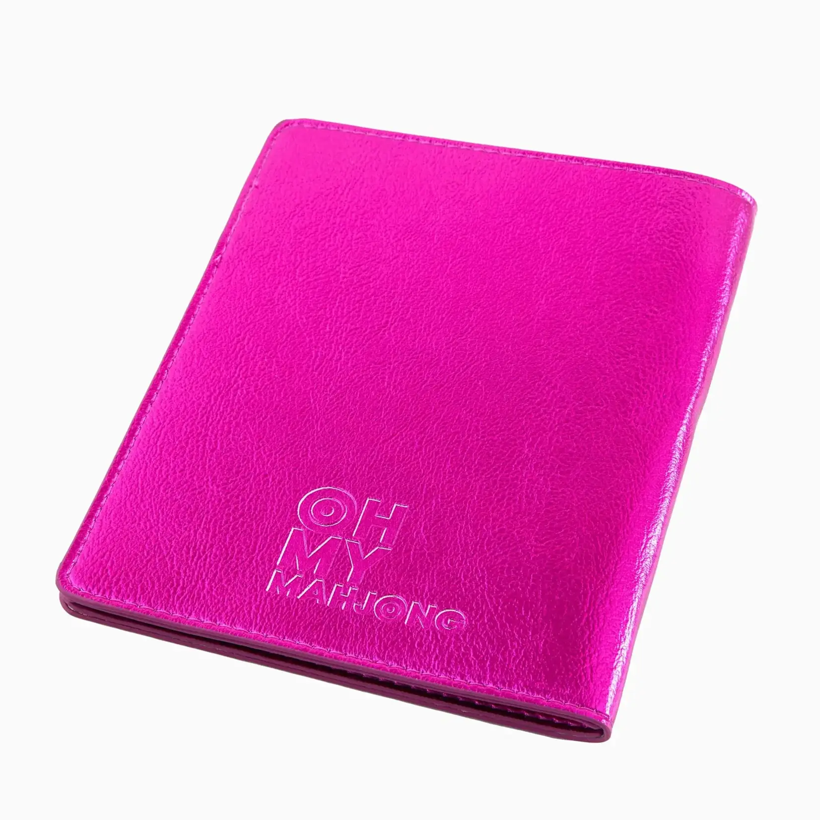 Oh My Mahjong Metallic Hot Pink Mahjong Card Folio