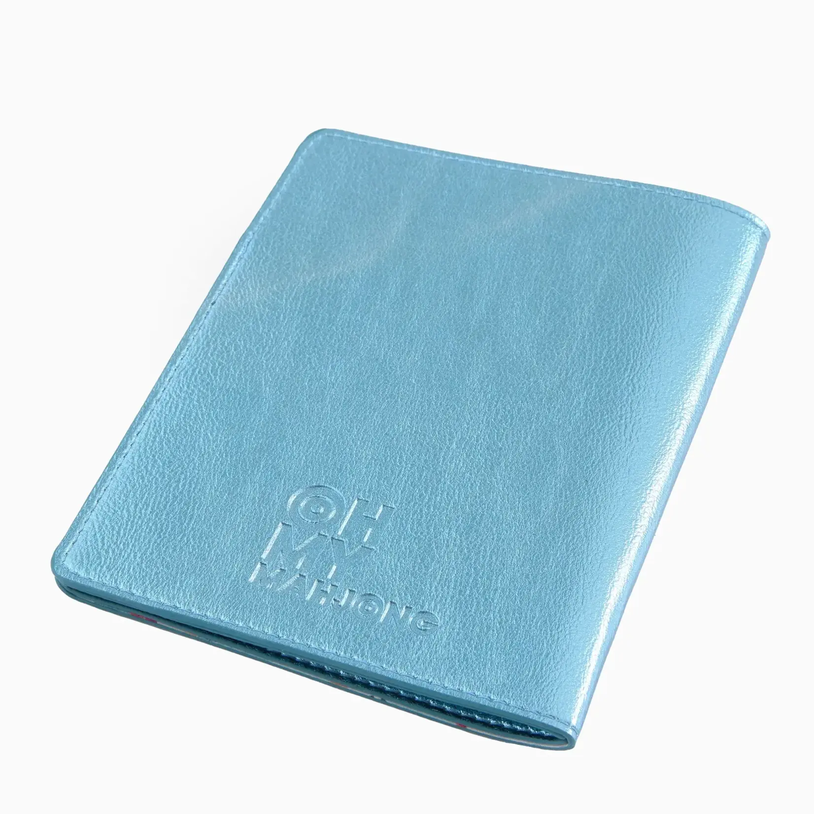 Oh My Mahjong Metallic Light Blue Mahjong Card Folio